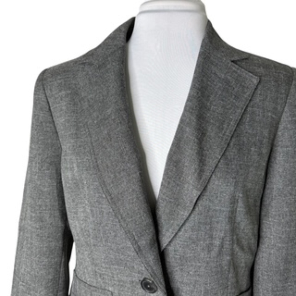 NWT Jones & Co Charcoal 2 pc Fully Lined Single Button Pantsuit Size 12 - Picture 12 of 15